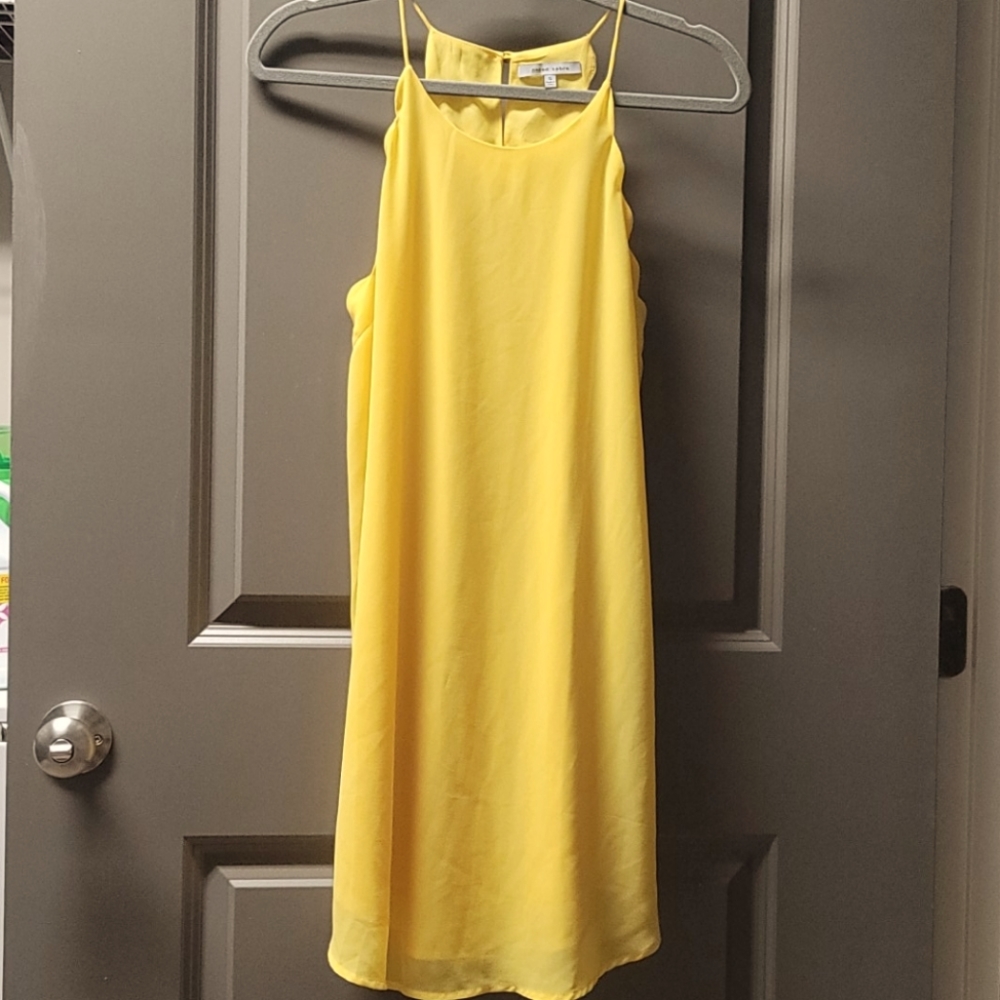 Yellow Scalloped Sundress